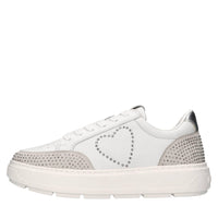 Sneakers in camoscio, ecopelle e strass 