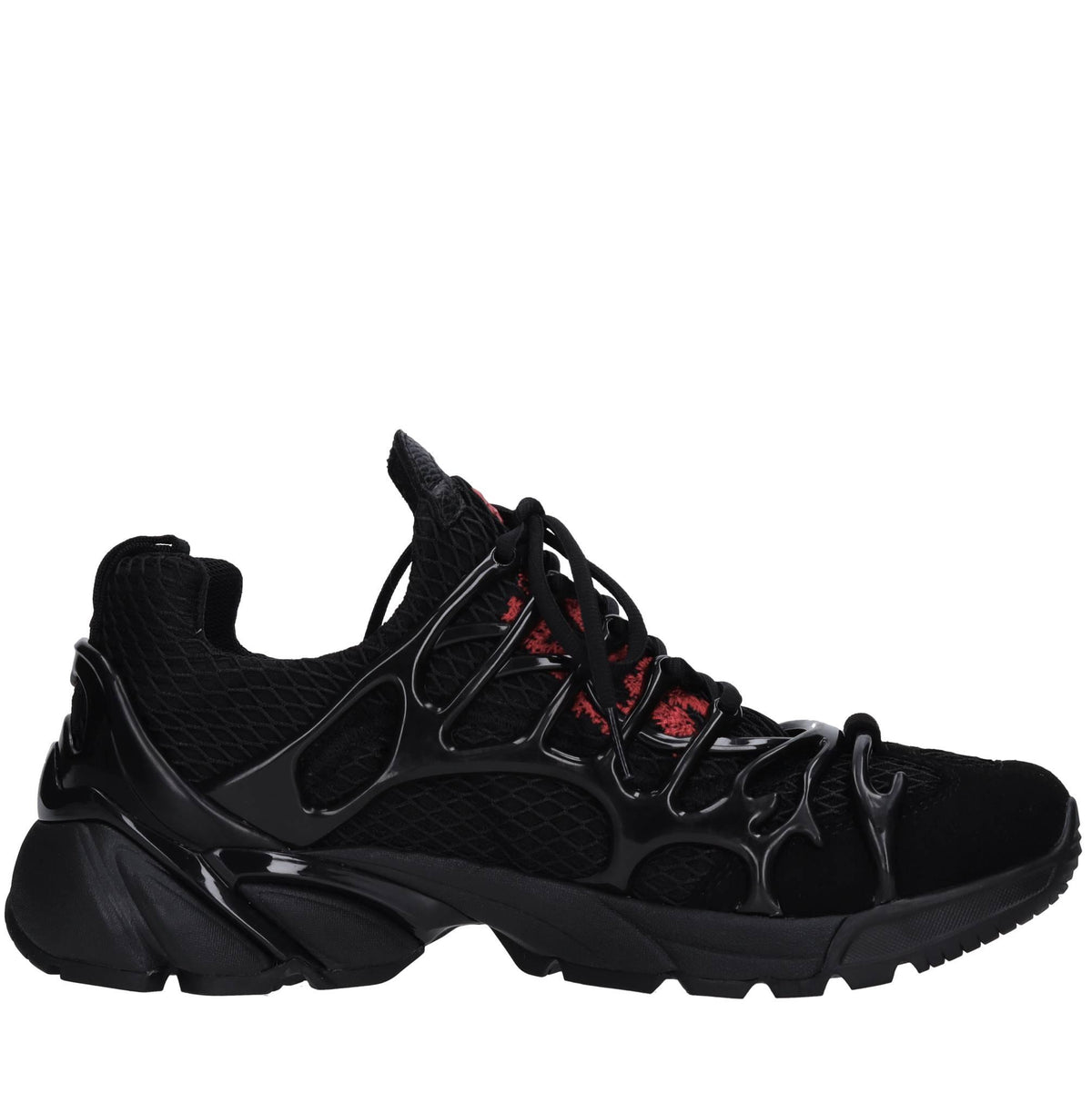 Sneakers in tessuto e gomma 