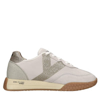 Sneakers in camoscio e glitter 