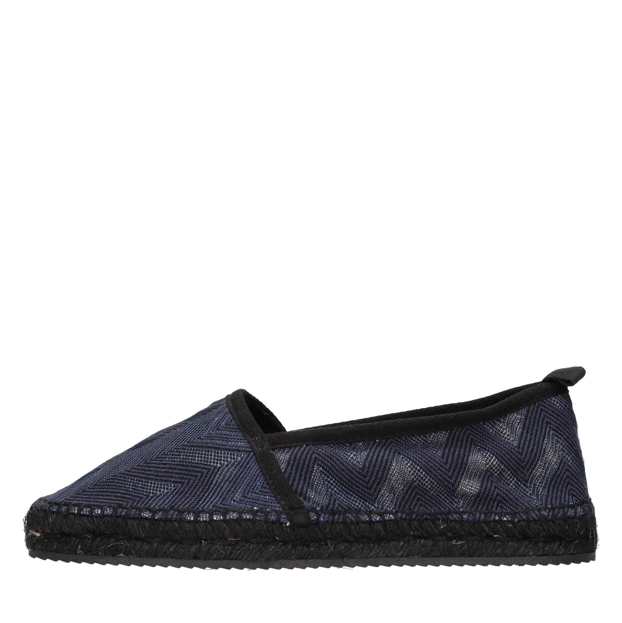Espadrillas in tessuto zig zag 