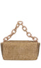 GEDEBE Borsa mini My Dream in raso e strass