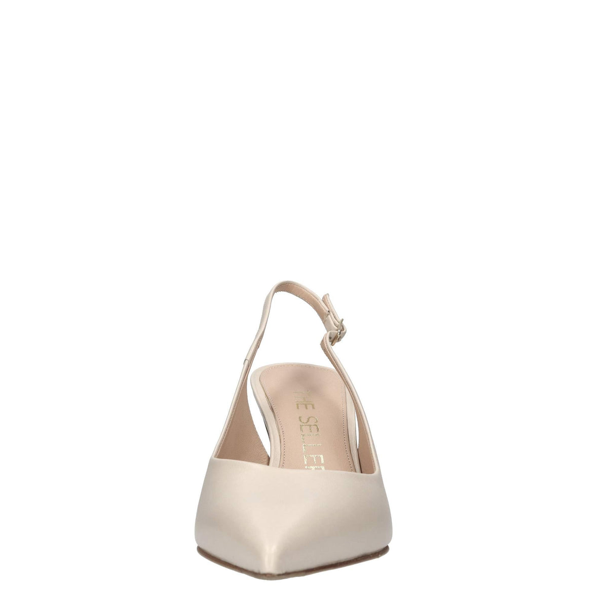 Décolleté slingback in pelle 