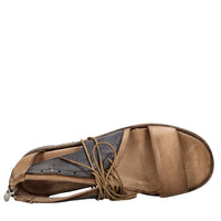 Sandali flat in pelle 