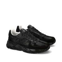 Sneakers in camoscio tessuto ed ecopelle 