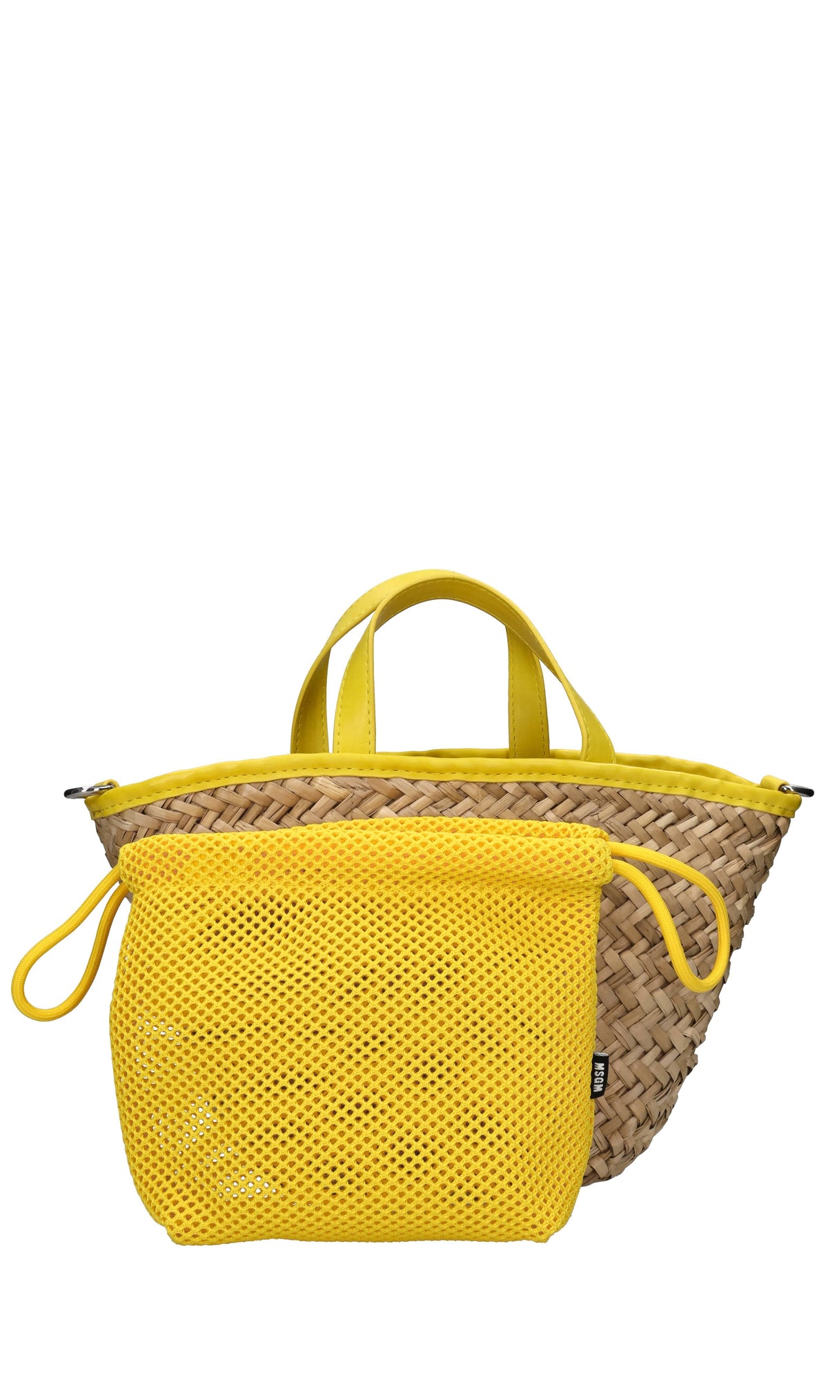 Borsa in fibra vegetale ed ecopelle 