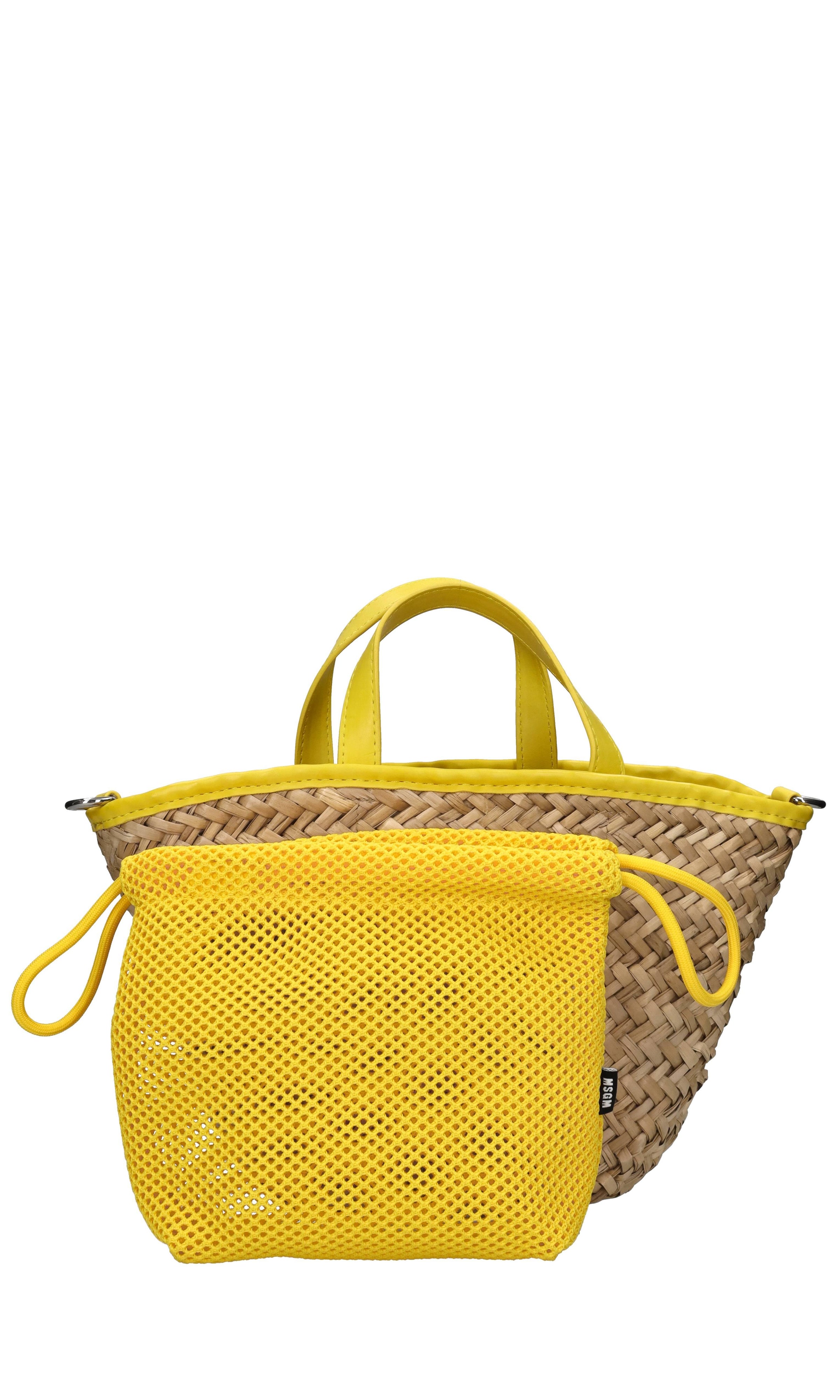 Borsa in fibra vegetale ed ecopelle 