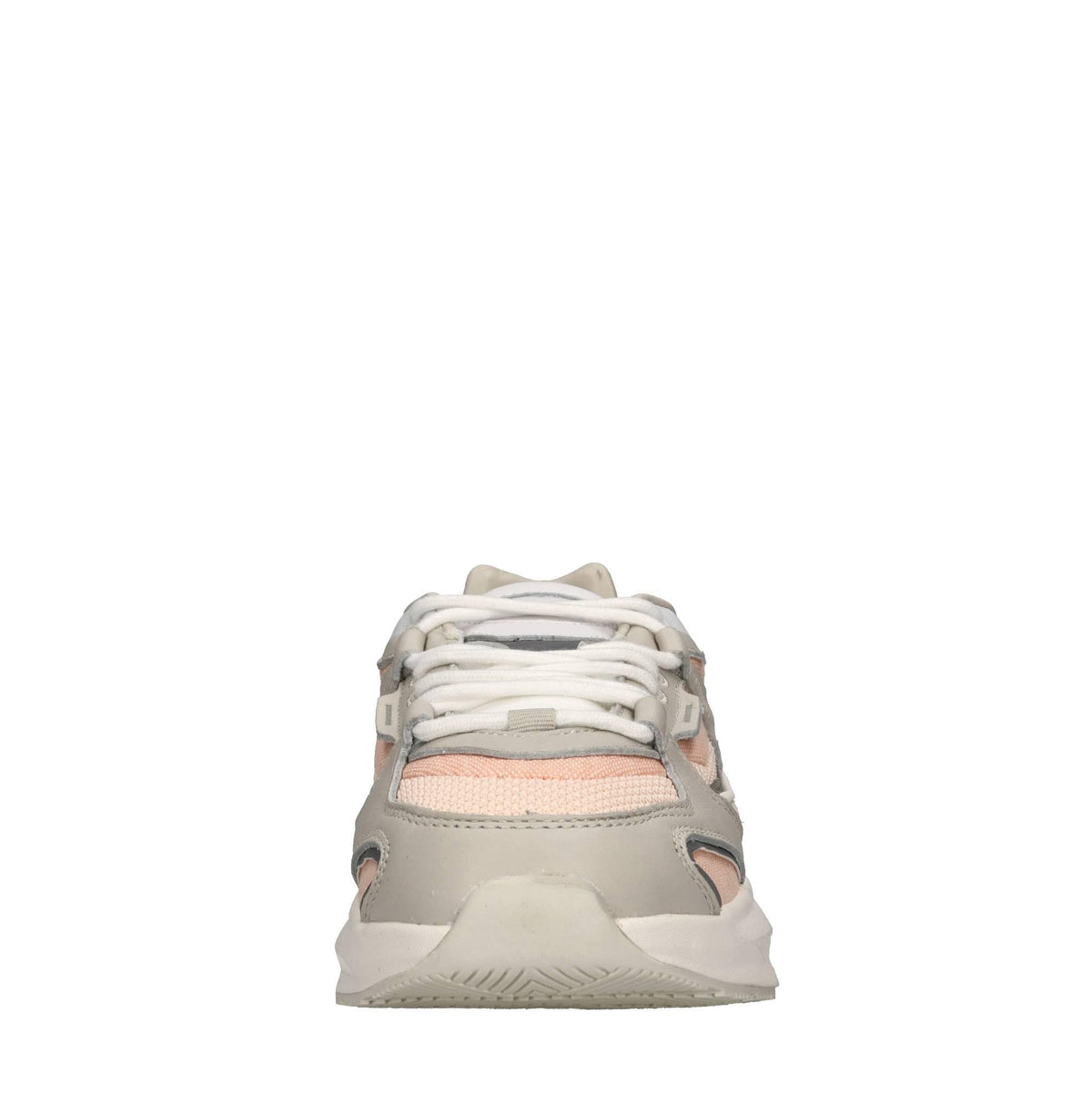 Sneakers in pelle e tessuto 
