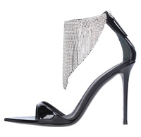 Sandali Intrigo Crystal in vernice e strass 