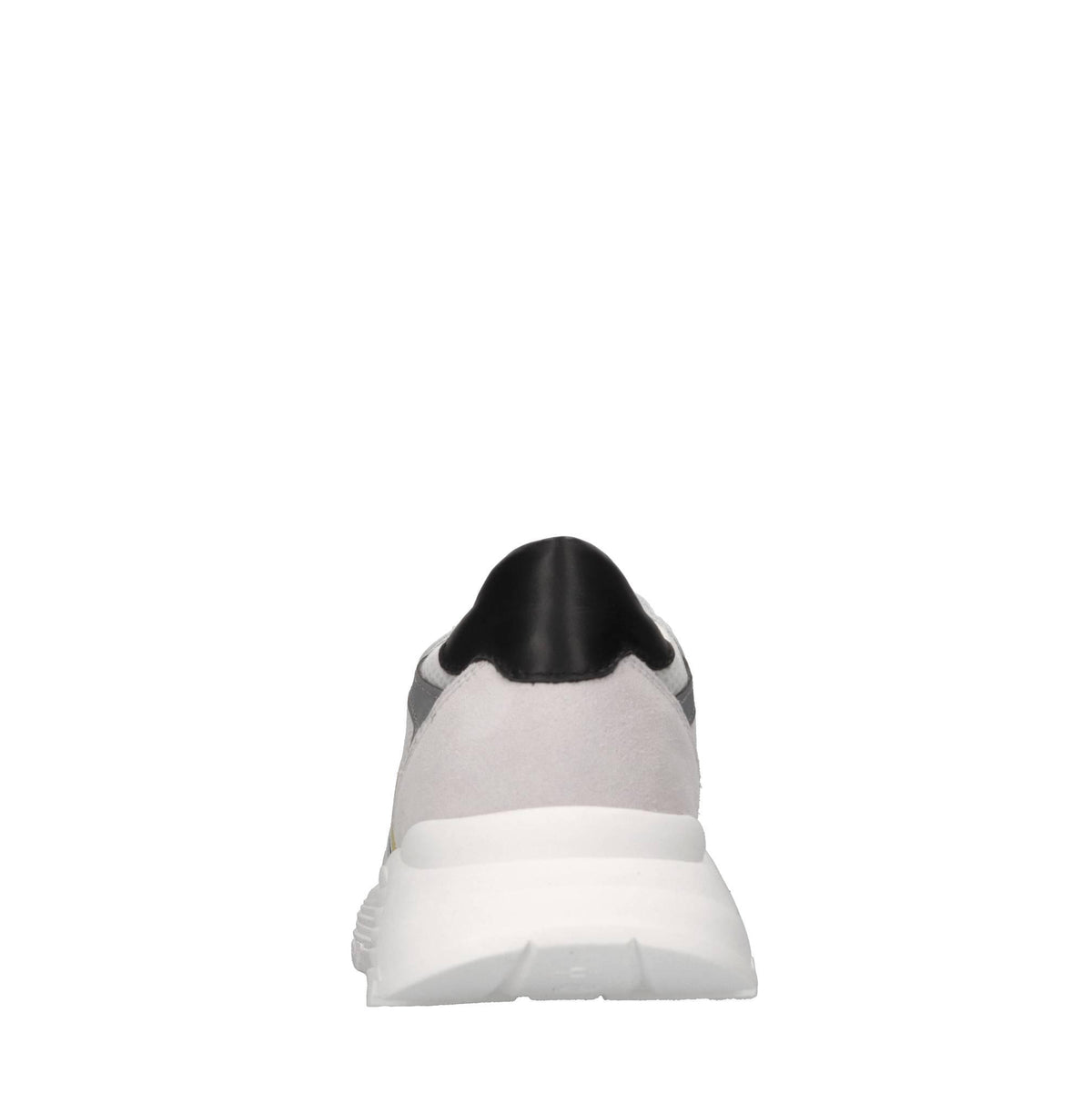 Sneakers in pelle e tessuto 