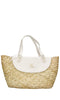 LA CARRIE Borsa Seasalt in rafia ed ecopelle