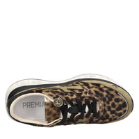Sneakers in pelle ecopelle e tessuto 