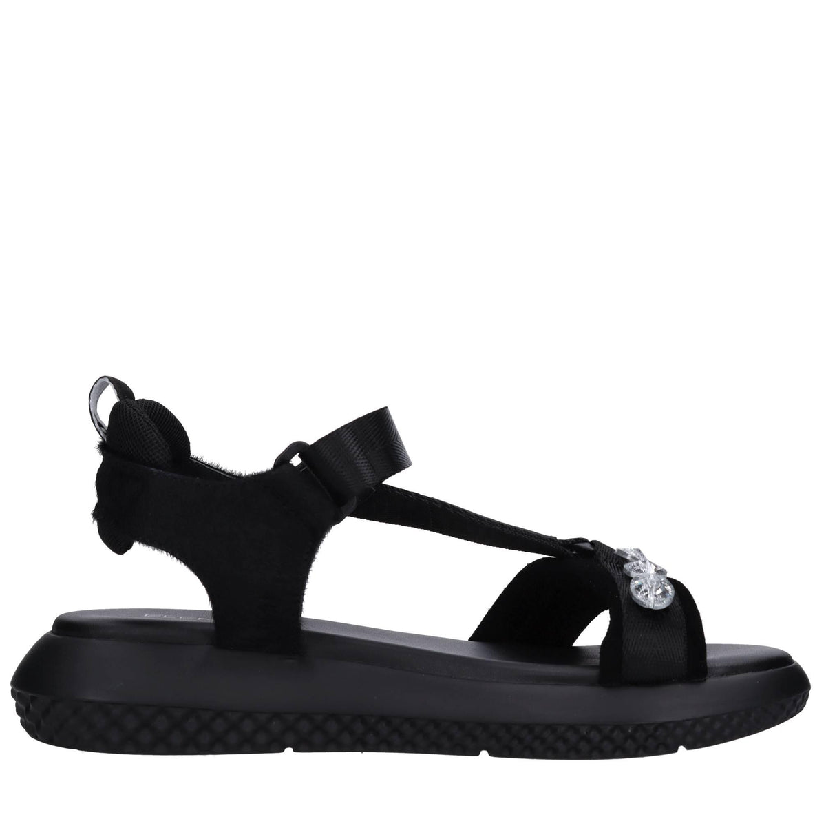 Sandali Suede in pelle, ecopelle e tessuto 