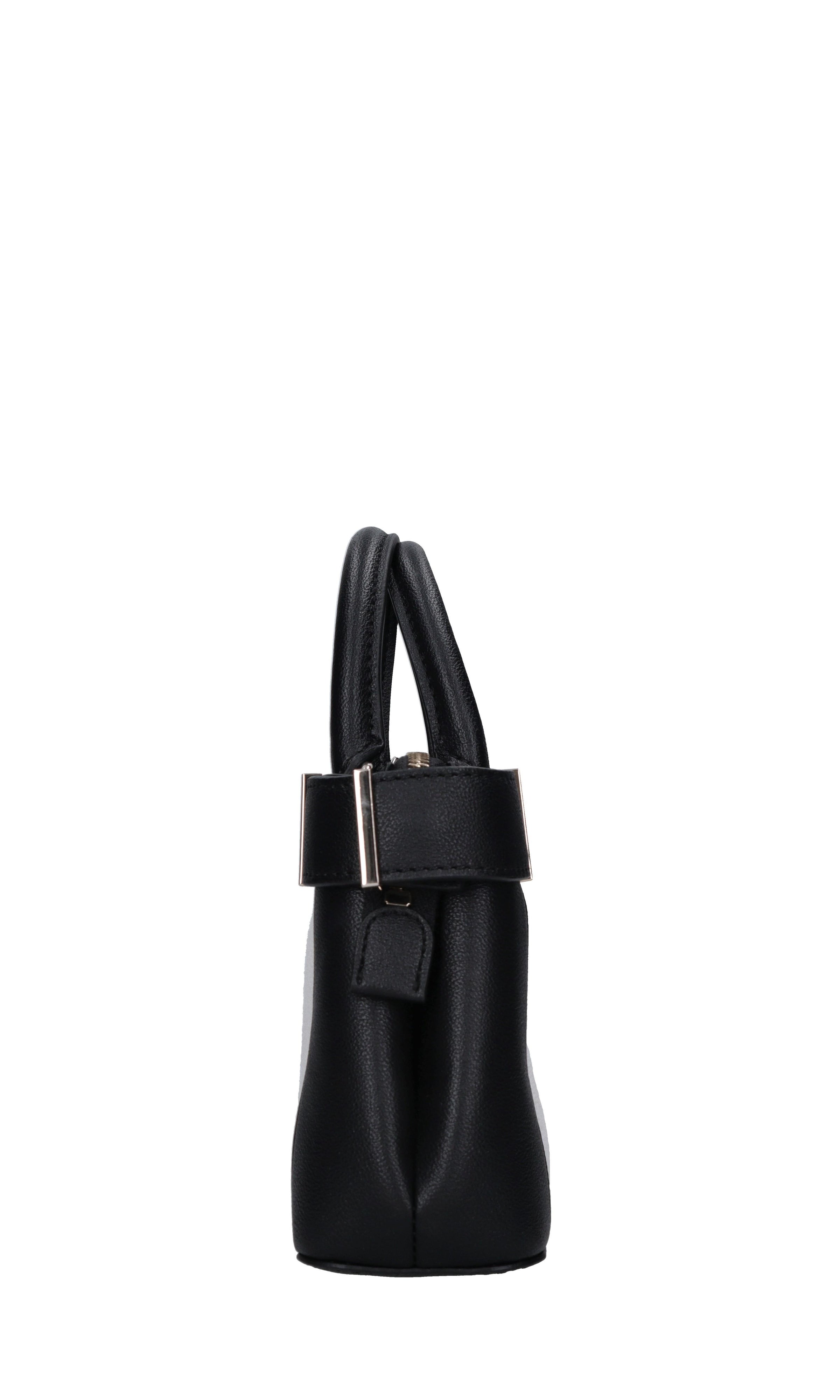 Borsa in tessuto ed ecopelle 