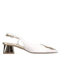 Décolleté slingback modello BUTTERFLY LOW in pelle 