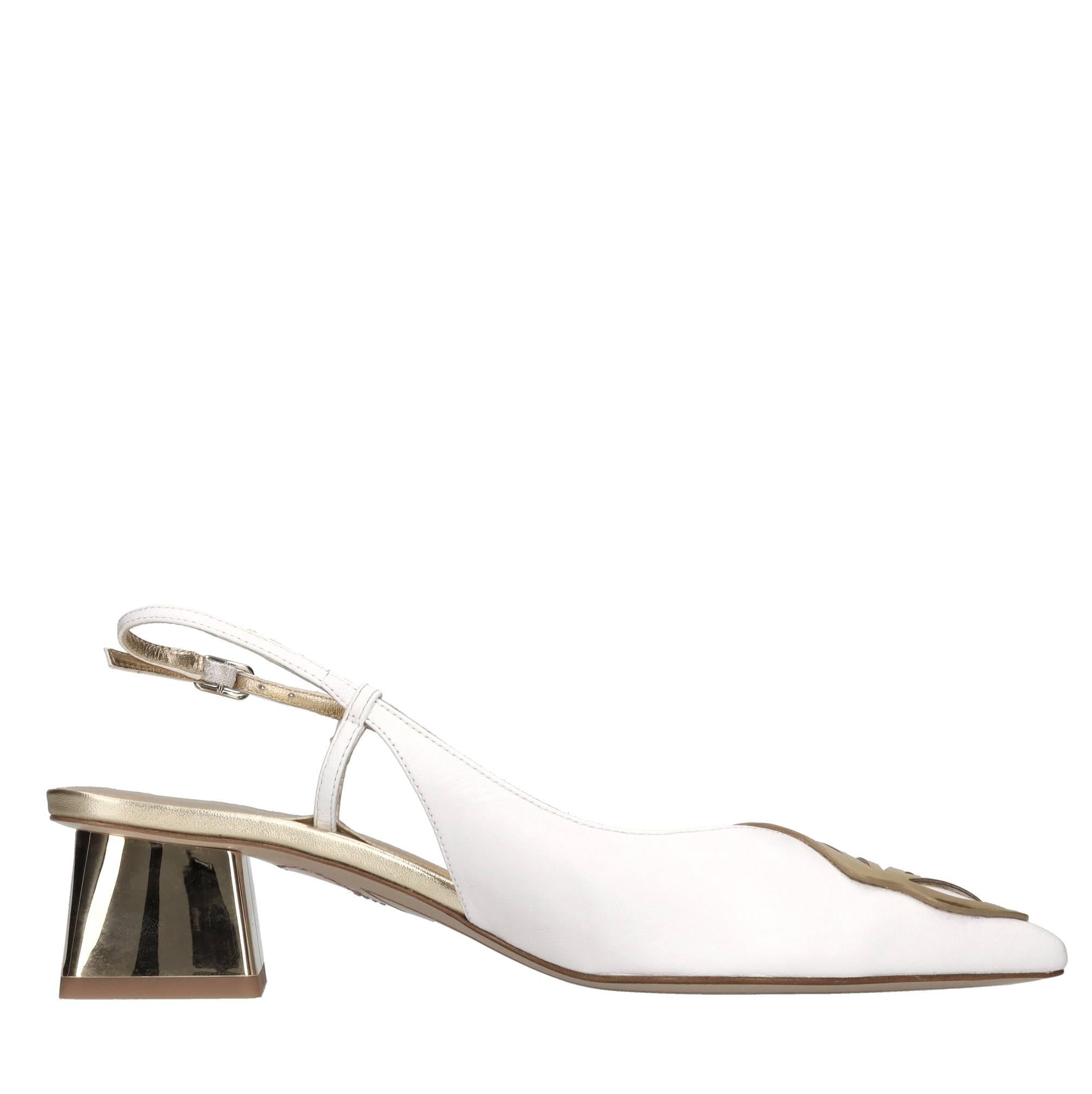 Décolleté slingback modello BUTTERFLY LOW in pelle 