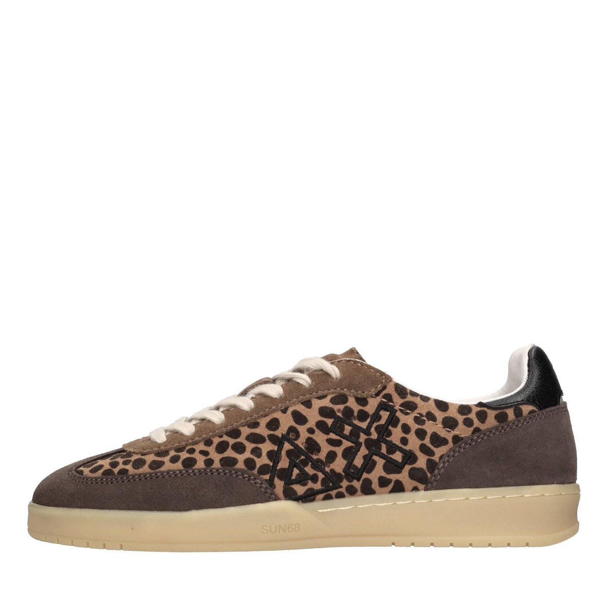 Sneakers in camoscio ed ecopelle 