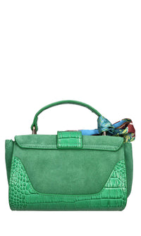 Borsa mini Tempest in camoscio e pelle 