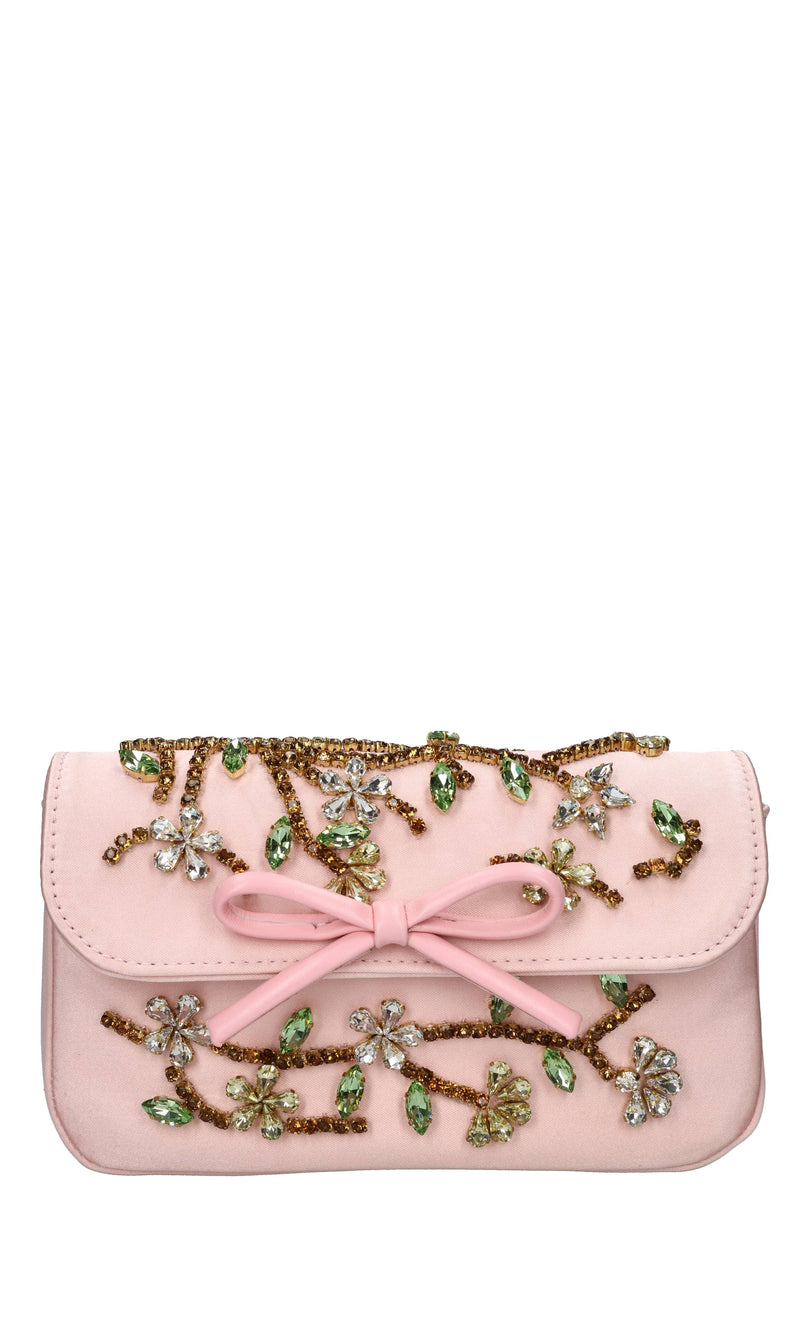 Borsa in raso e strass 