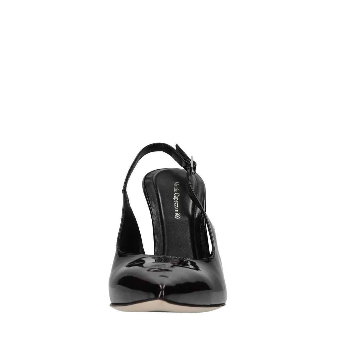 Décolleté slingback in vernice 