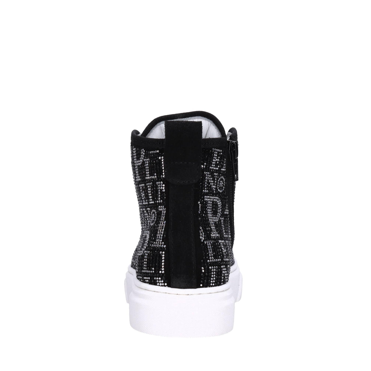 Sneakers in camoscio e strass 