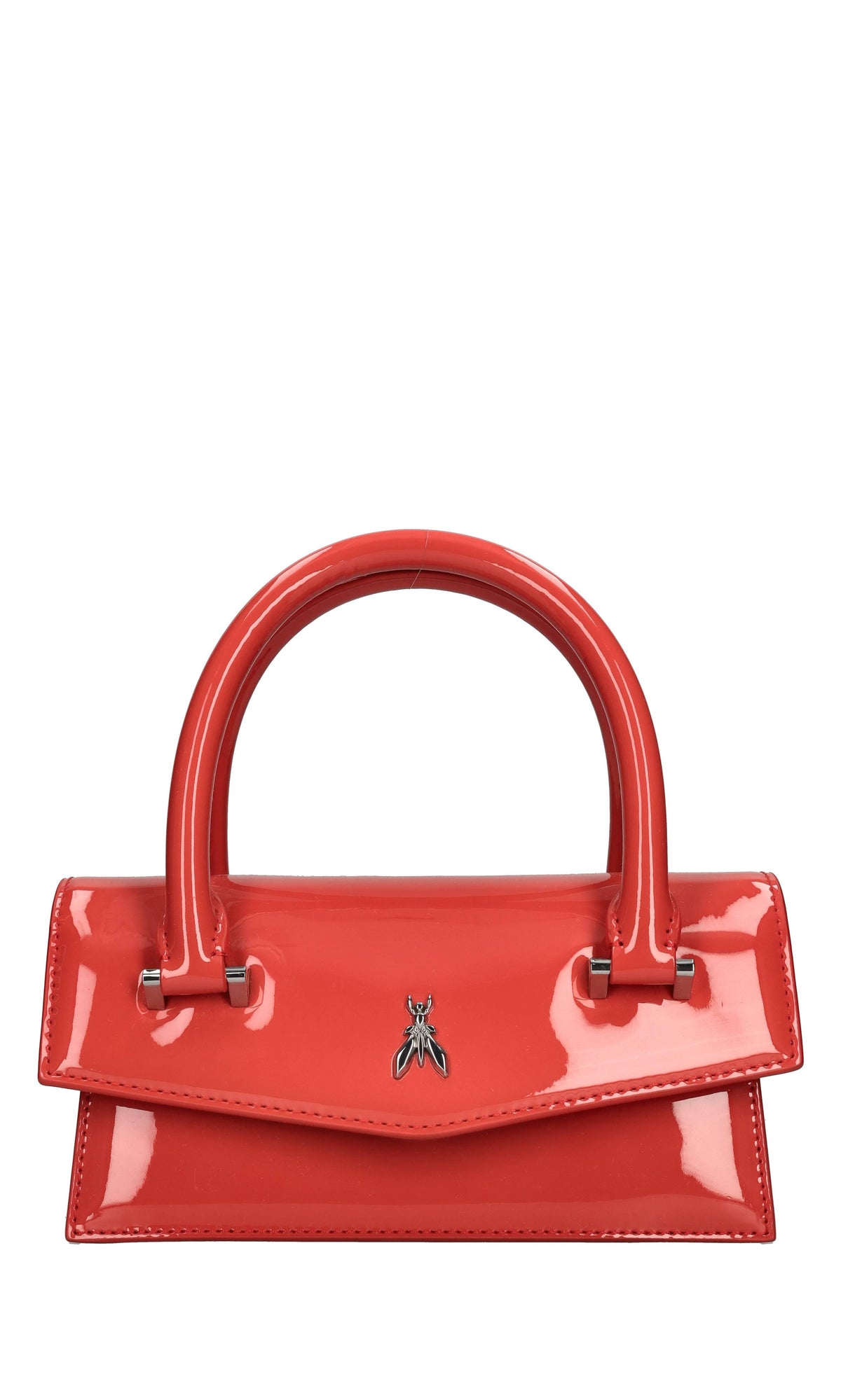 Borsa in pelle verniciata 