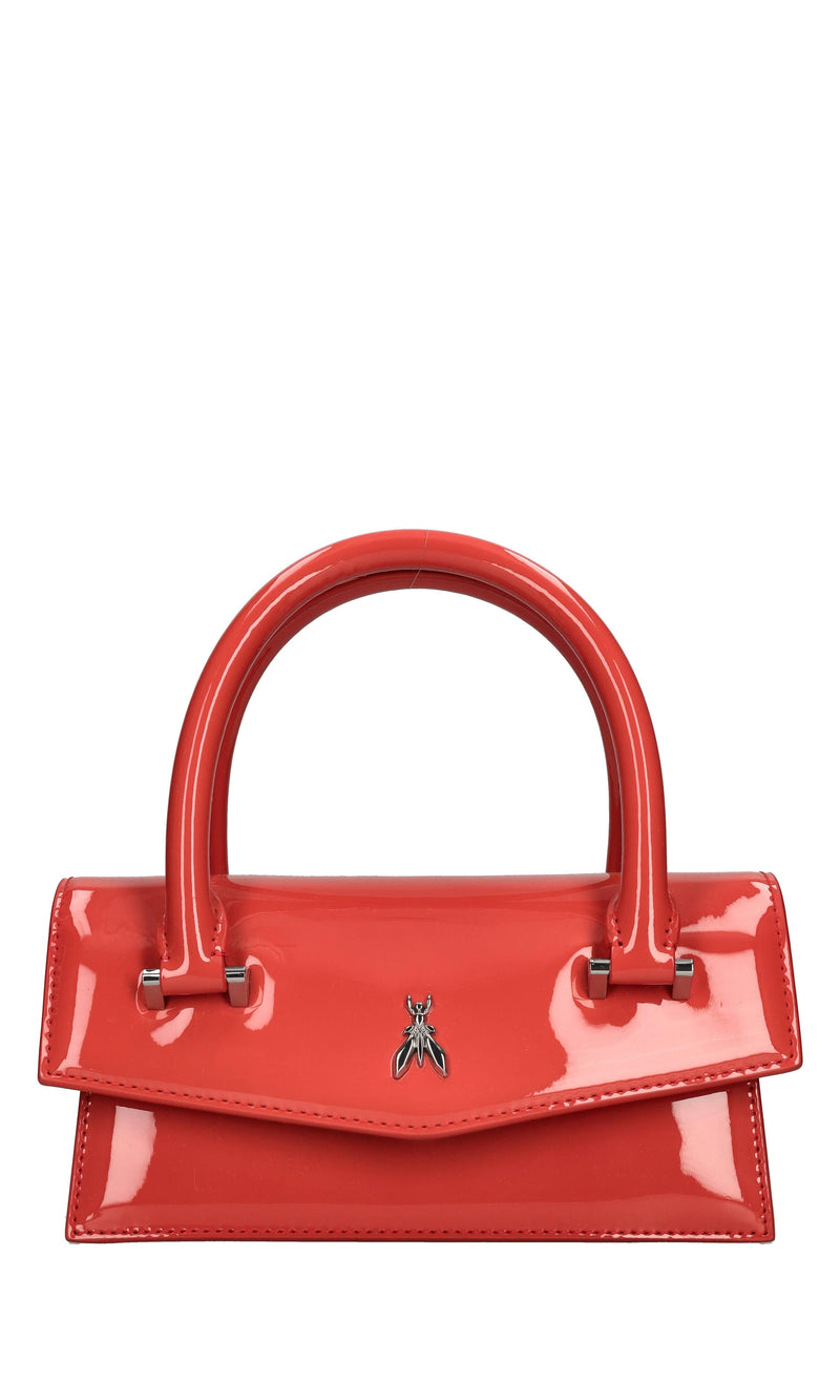 Borsa in pelle verniciata 