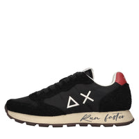 Sneakers in camoscio e tessuto 