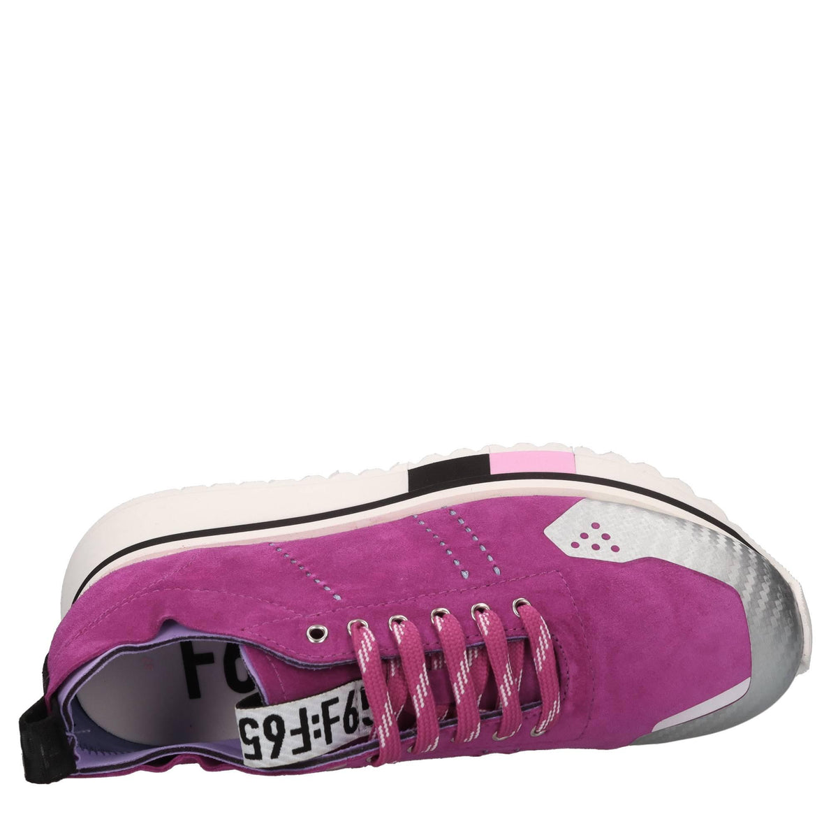 Sneakers in camoscio e tessuto 