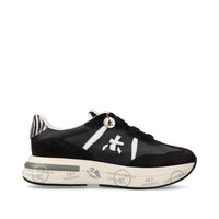 Sneakers Cassie Var 7681 in pelle, ecopelle e tessuto 