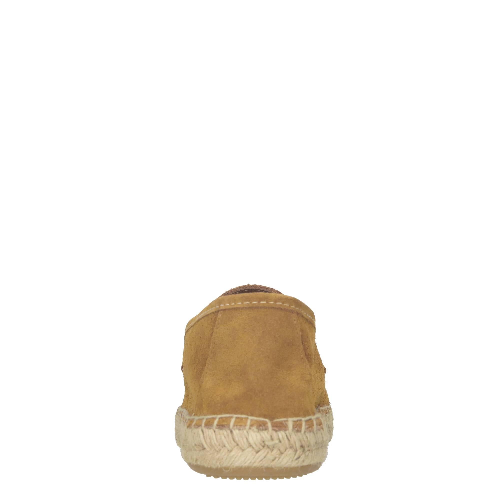 Mocassini espadrillas in camoscio e rafìa 