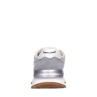 Sneakers in camoscio pelle e tessuto 