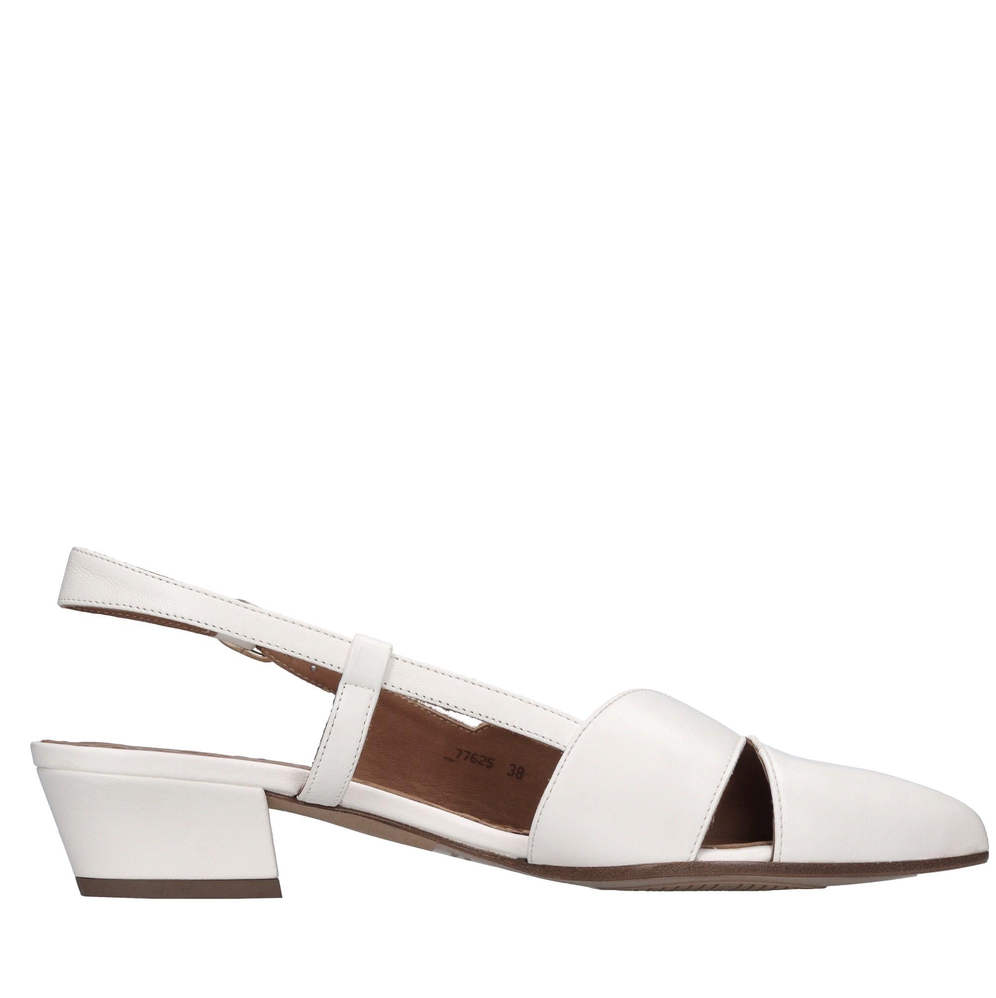 Décolleté slingback in pelle 