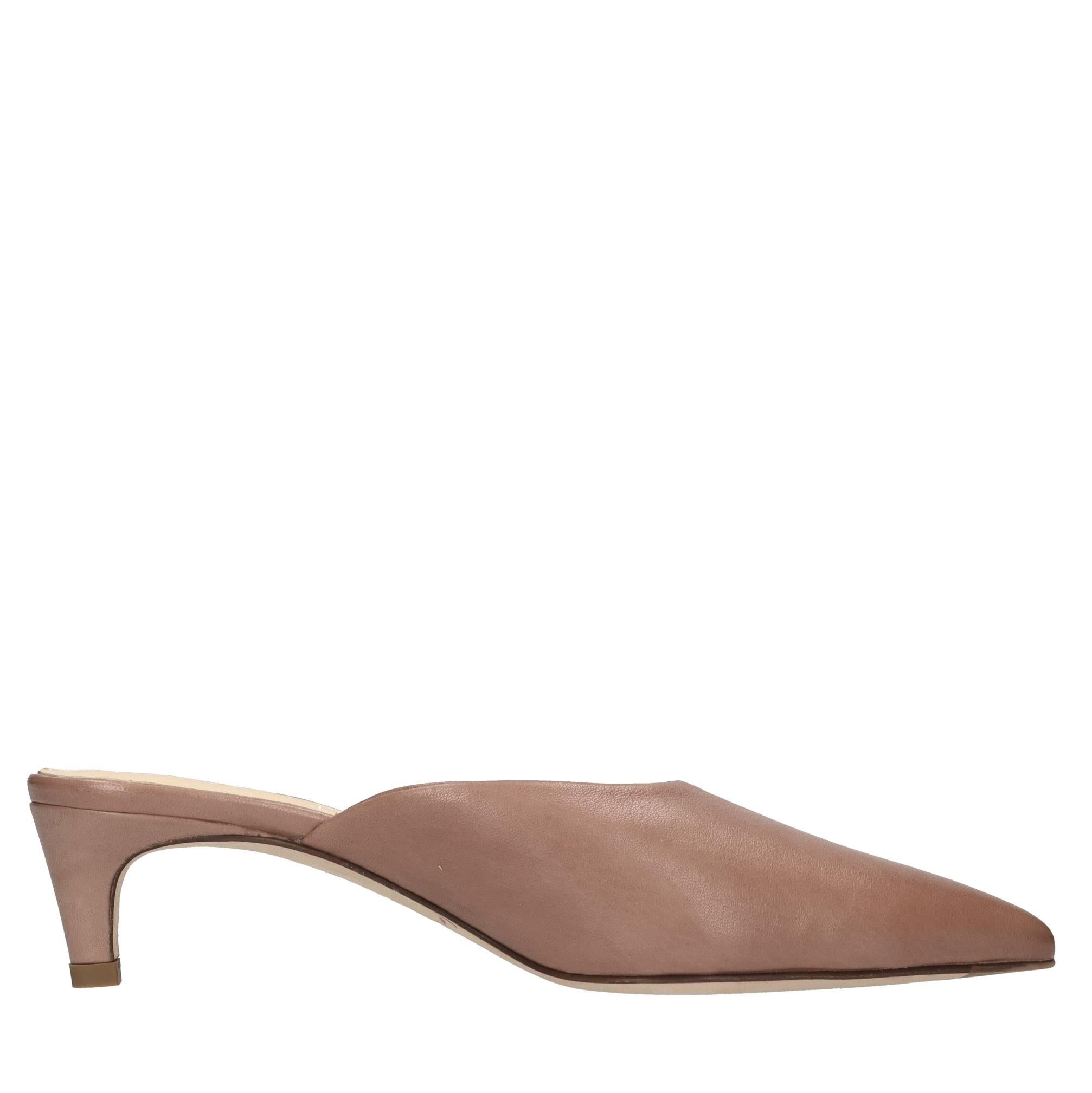 Mules in pelle 