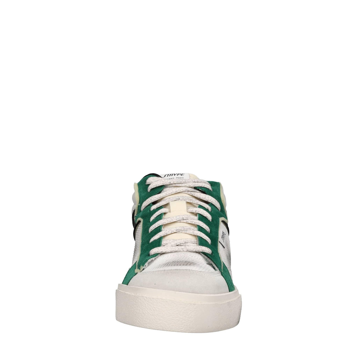 Sneakers in pelle e tessuto 