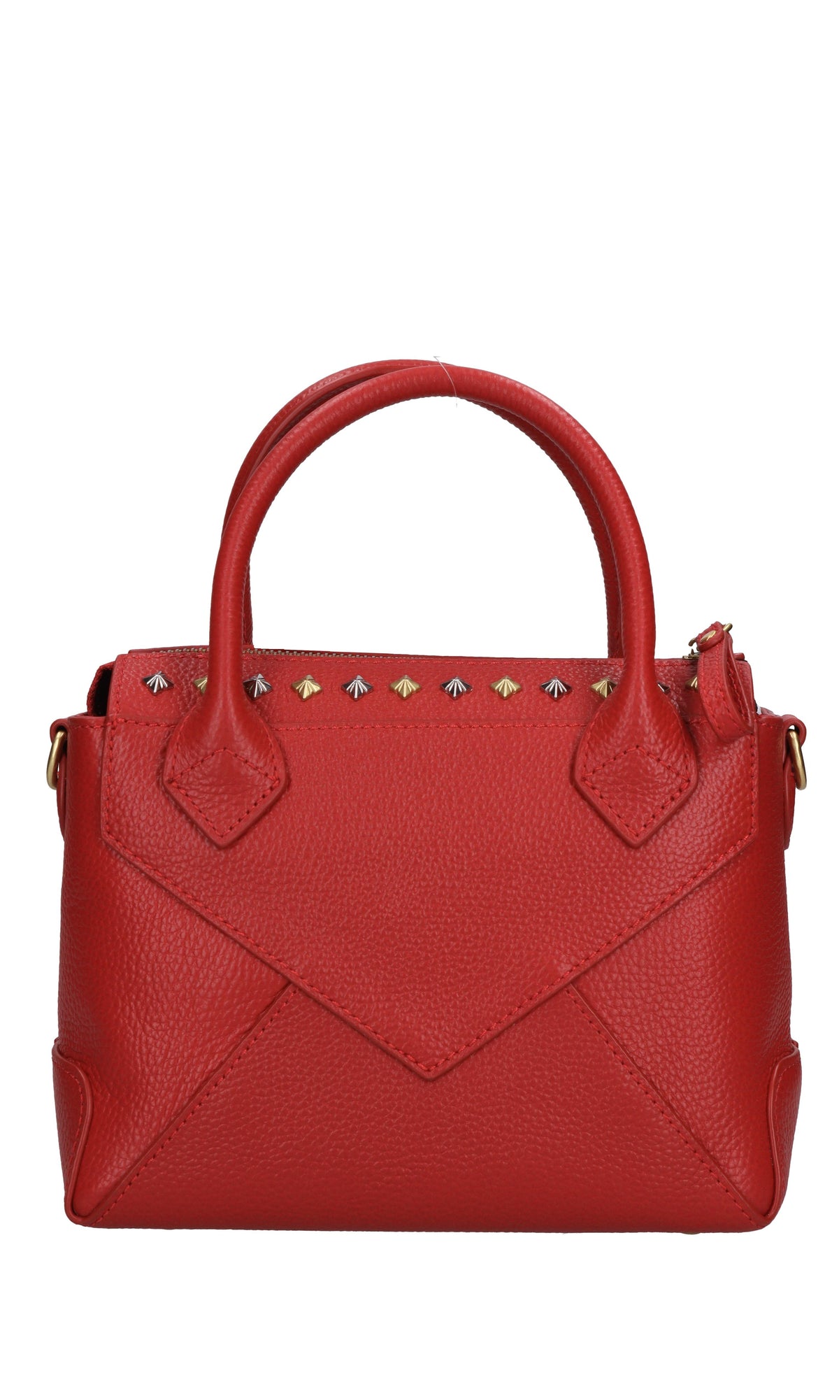 Borsa FRIVOLOUS SMALL in pelle e borchie 