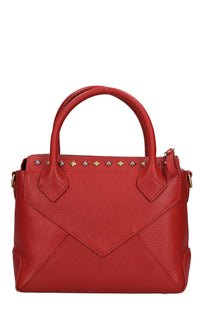 Borsa FRIVOLOUS SMALL in pelle e borchie 