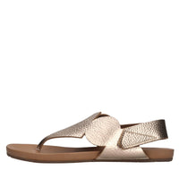 Sandali flat in pelle 