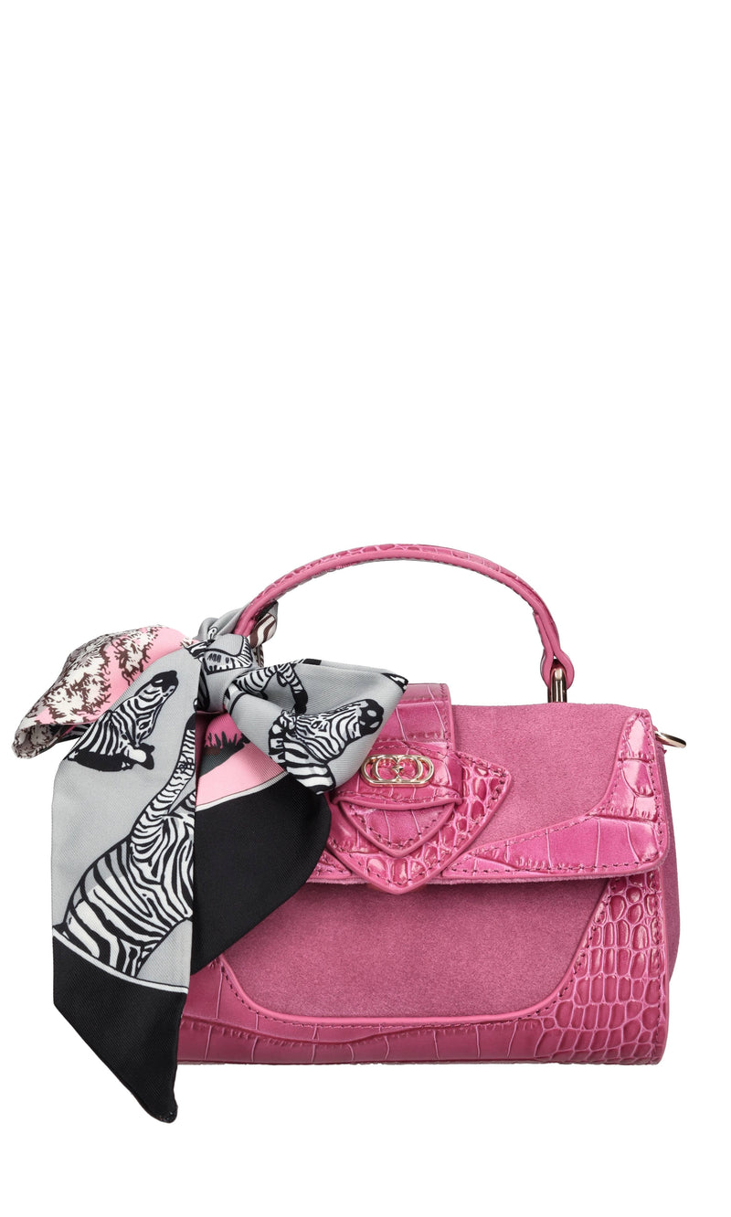 Borsa mini Tempest in camoscio e pelle 