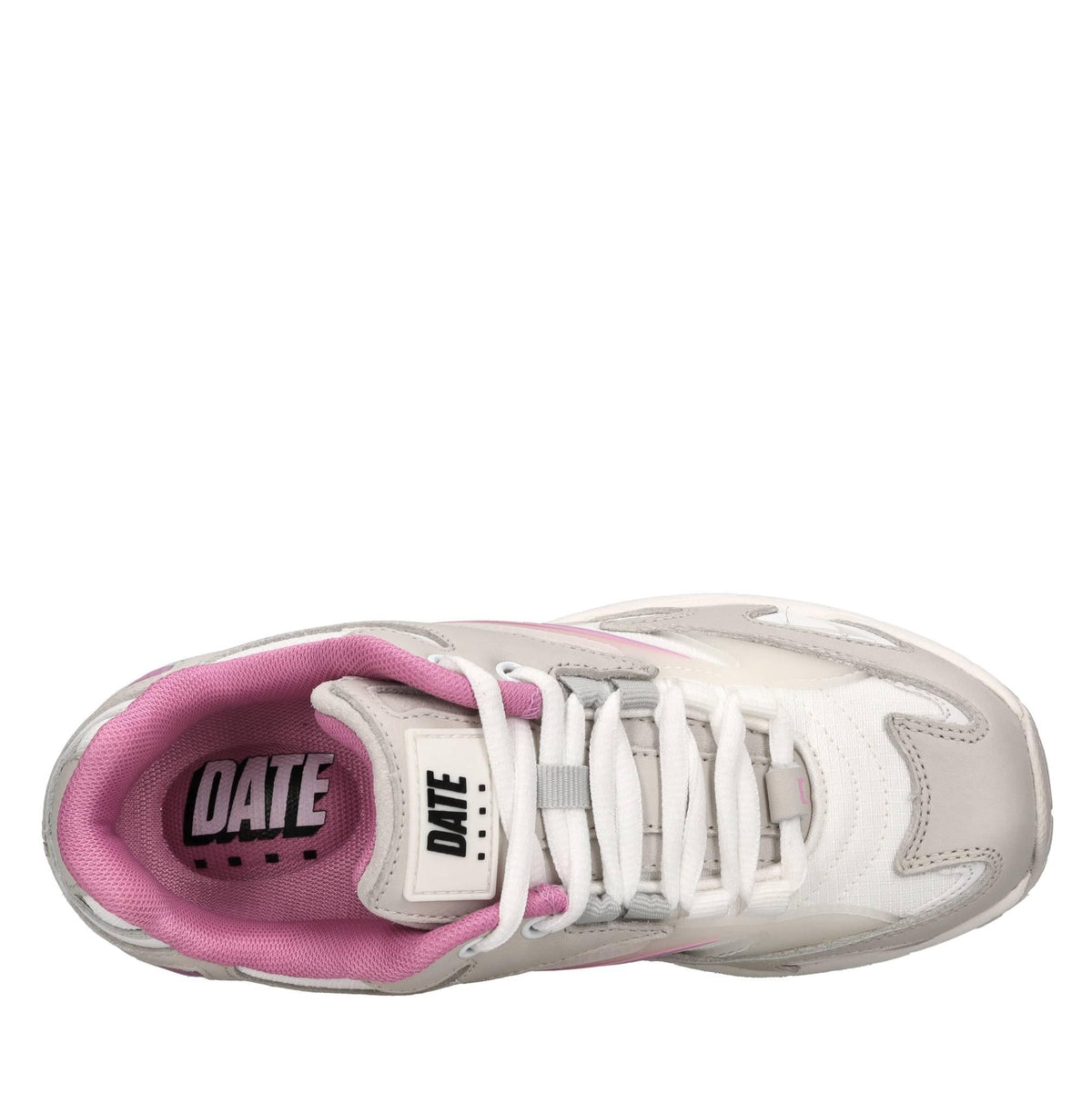 Sneakers in pelle e tessuto 