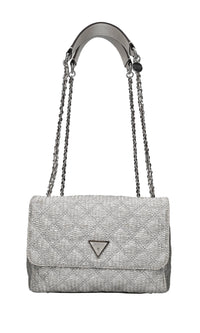 Borsa in ecopelle e rafia 