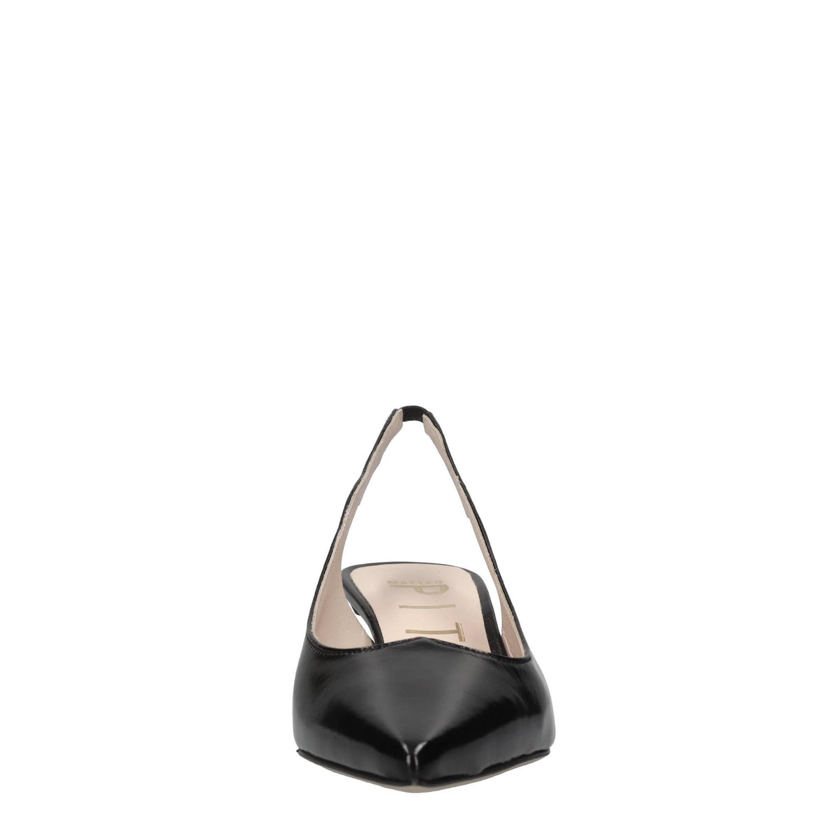 Décolleté slingback in pelle 