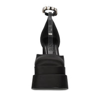 Décolleté slingback in raso 