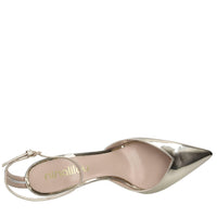Décolleté slingback in vernice 