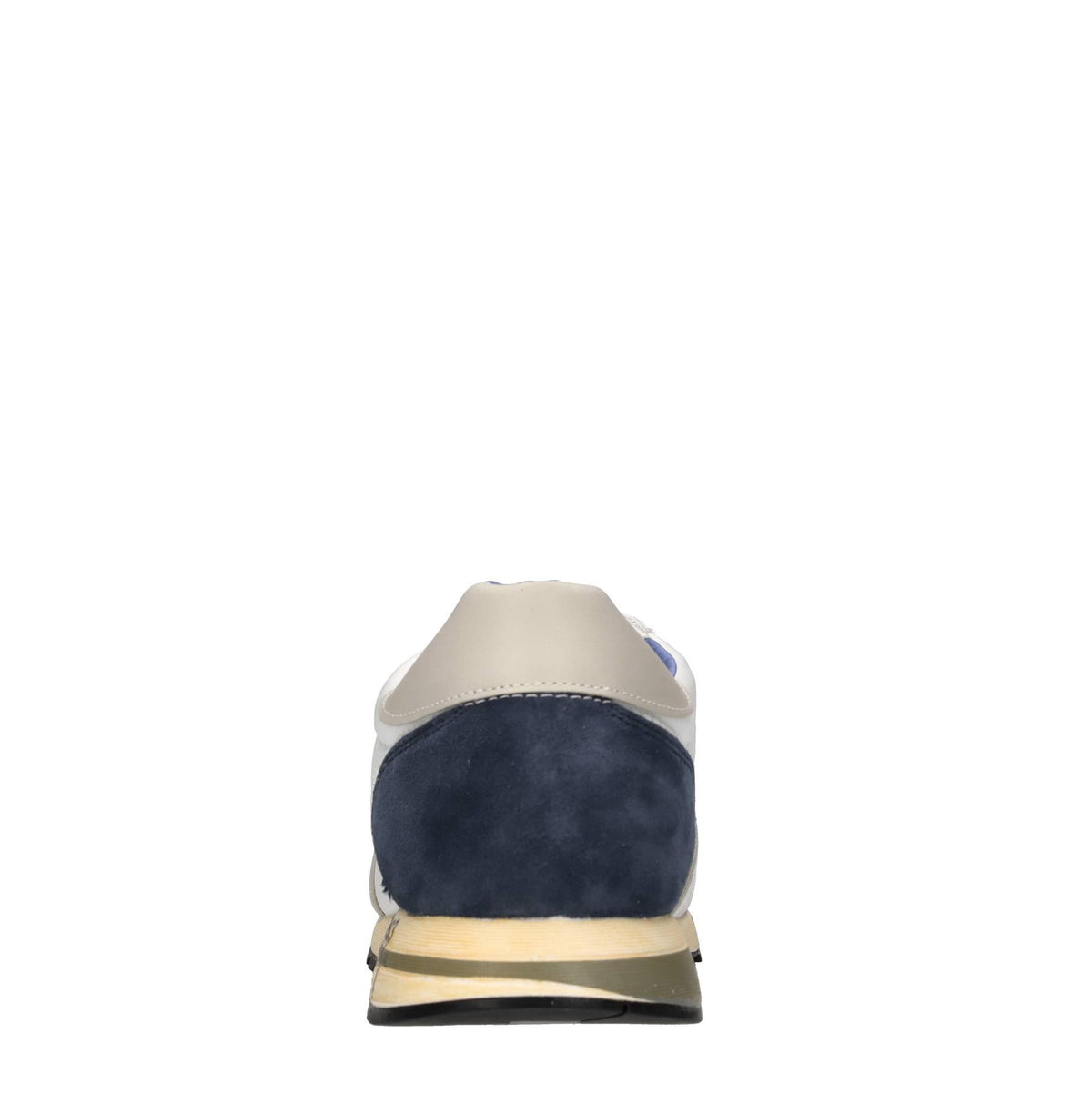 Sneakers in pelle e tessuto 