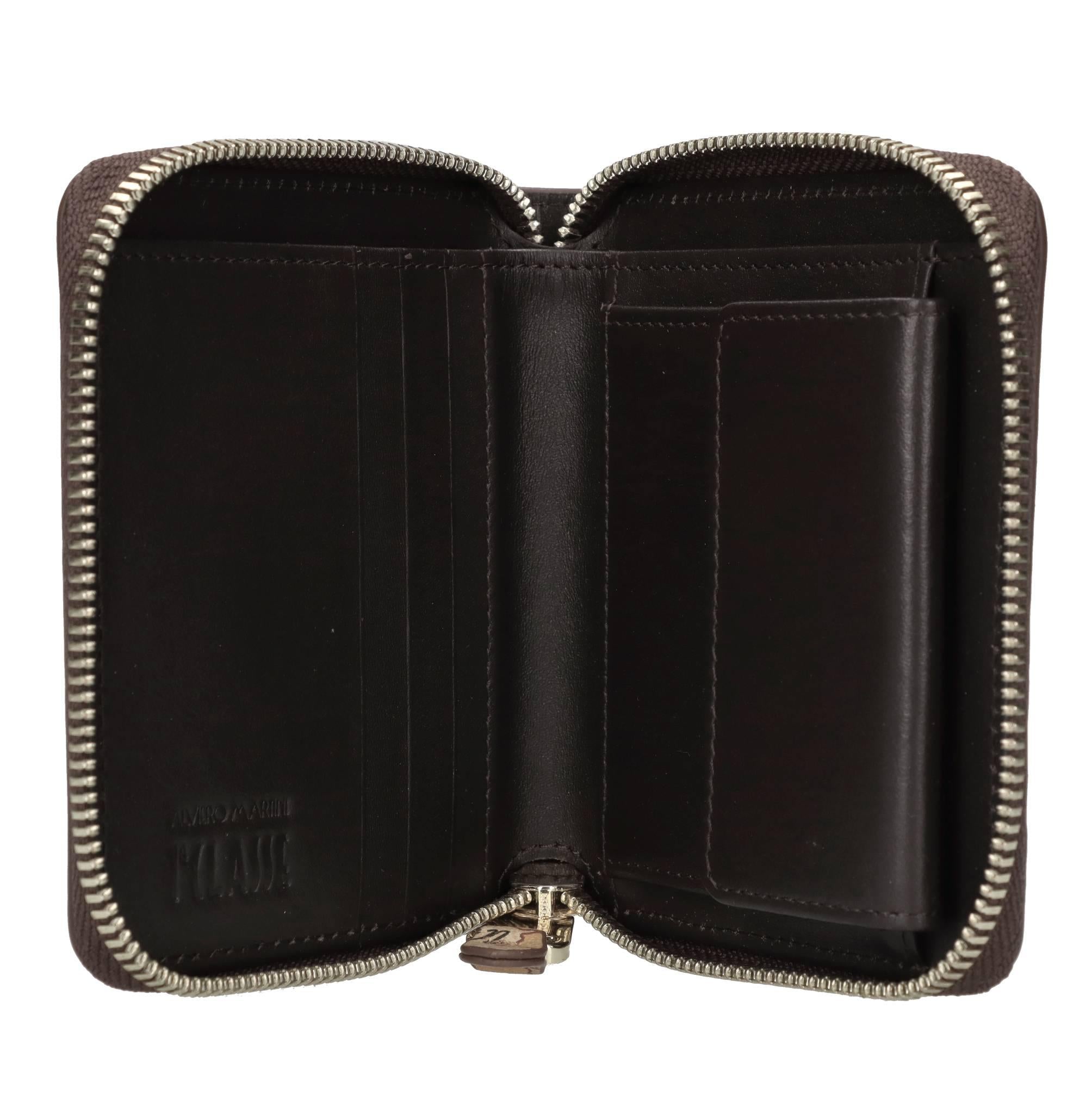 Portafoglio zip around piccolo in pelle 