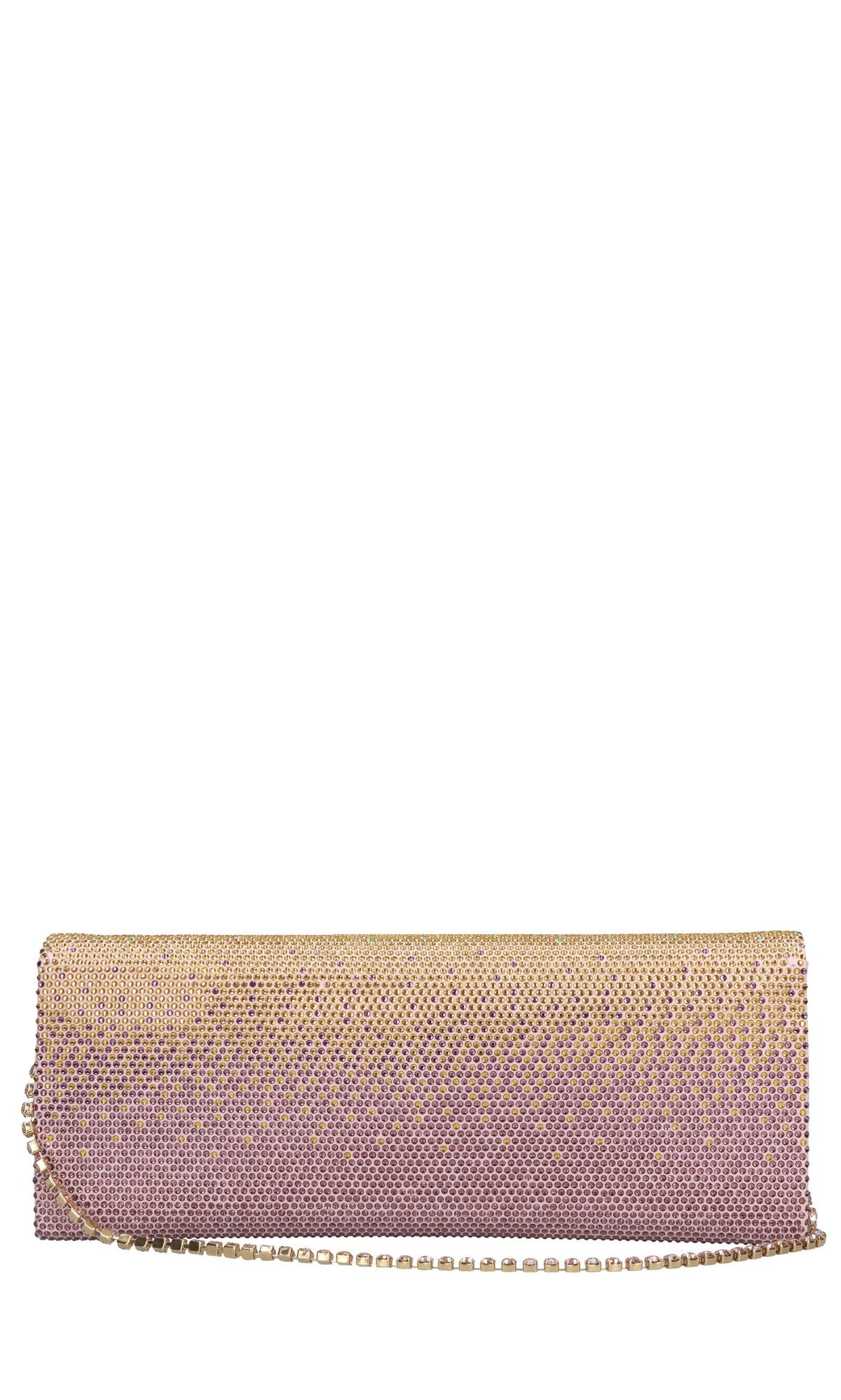 Borsa modello ENVELOPE in camoscio e strass 