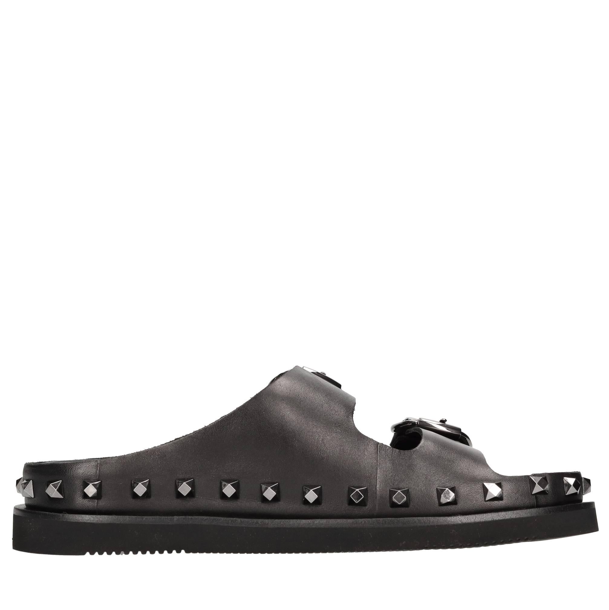 Mules in pelle 
