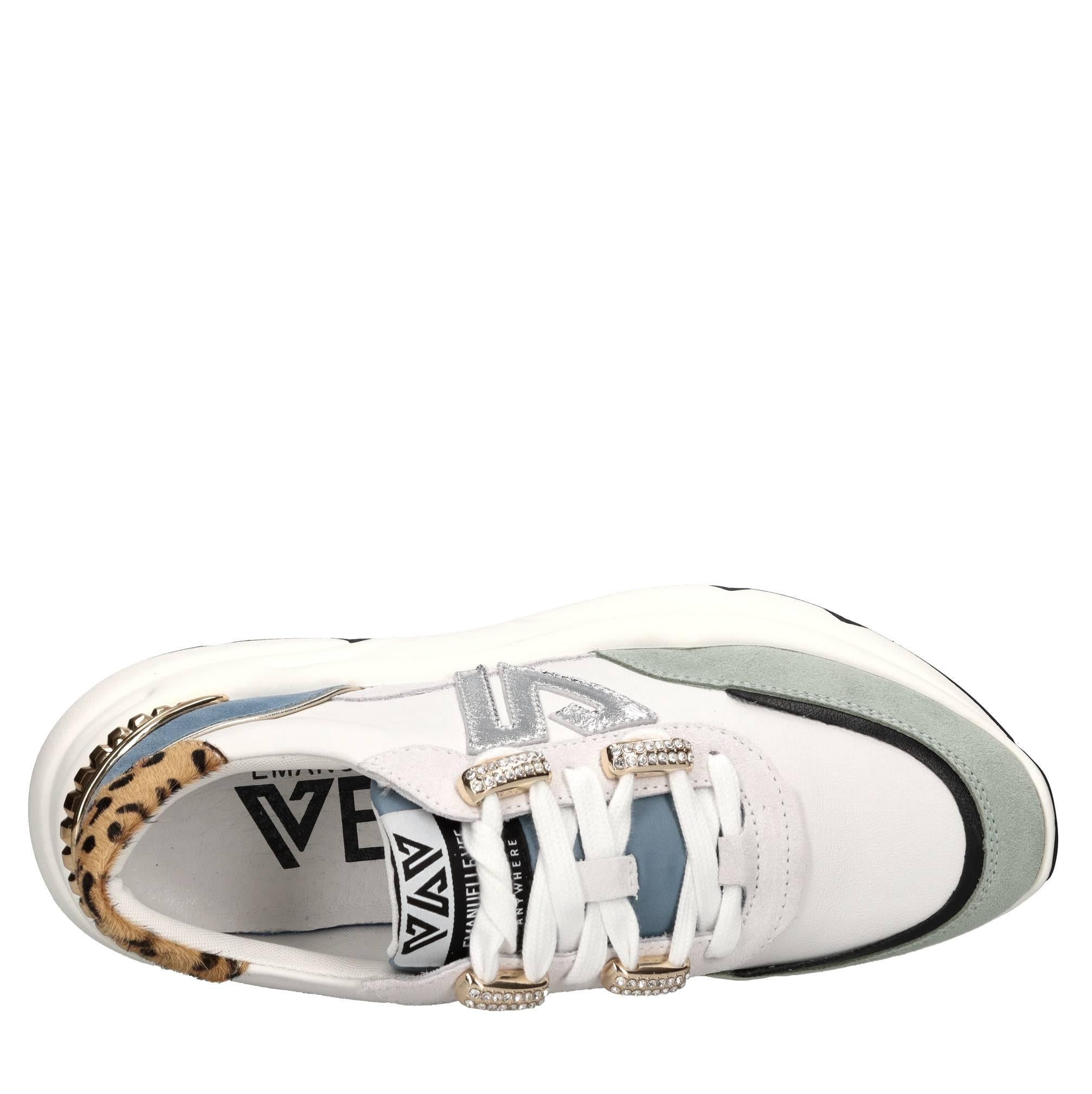 Sneakers in pelle e camoscio 