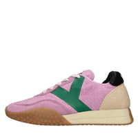 Sneakers in camoscio tessuto e gomma 