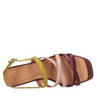 Sandali flat in pelle 